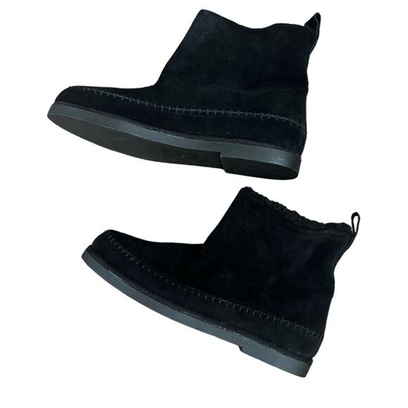 NWOT Women’s Steve Madden Tommy Suede Casual Black Ankle Boots – Sz 8 - Picture 8 of 9